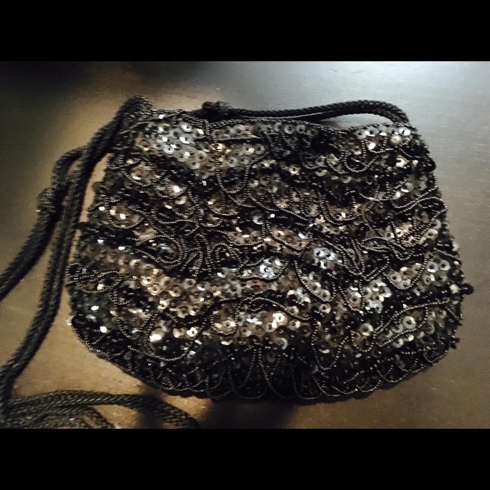 Black evening bag